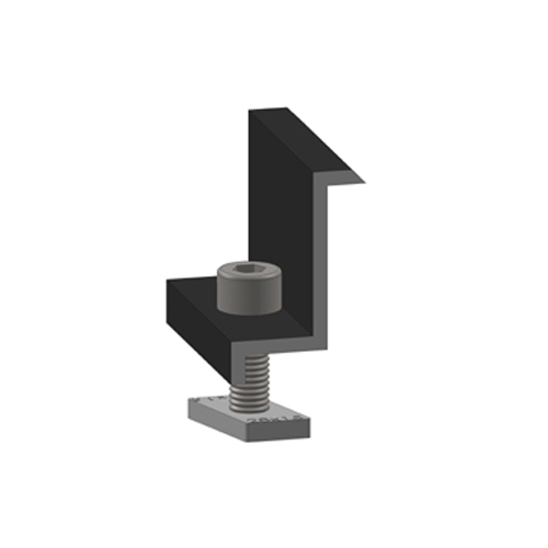 Alumero Wstępnie zmontowana klamra zamykająca 40 czarna