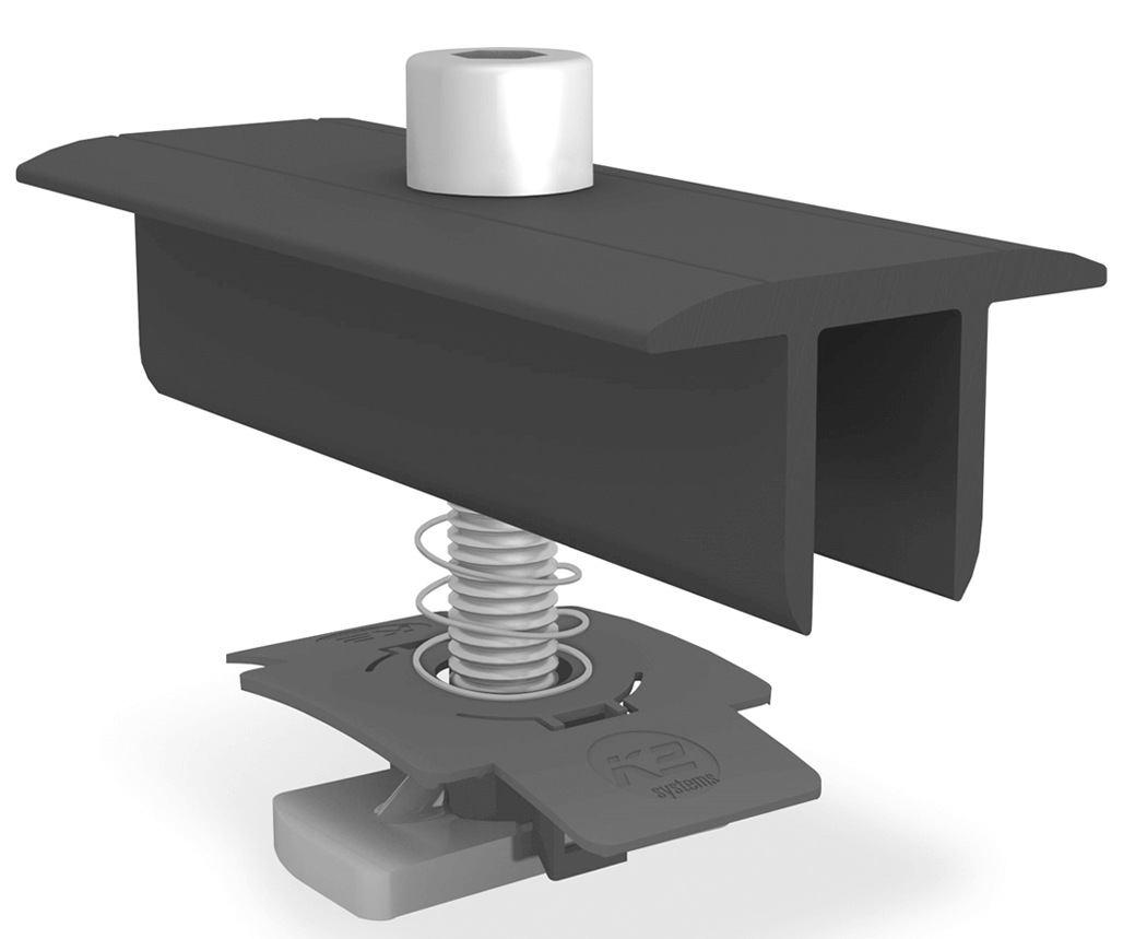 K2 modułowy zacisk środkowy XS Set 30 mm, czarny