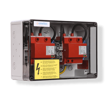 enwitec Ochrona przepięciowa DC Typ I+II, 2 MPPT, zaciski