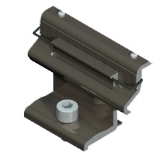 Alumero Klamra zamykająca 2.1 Click czarna z pinem, 33-50 mm