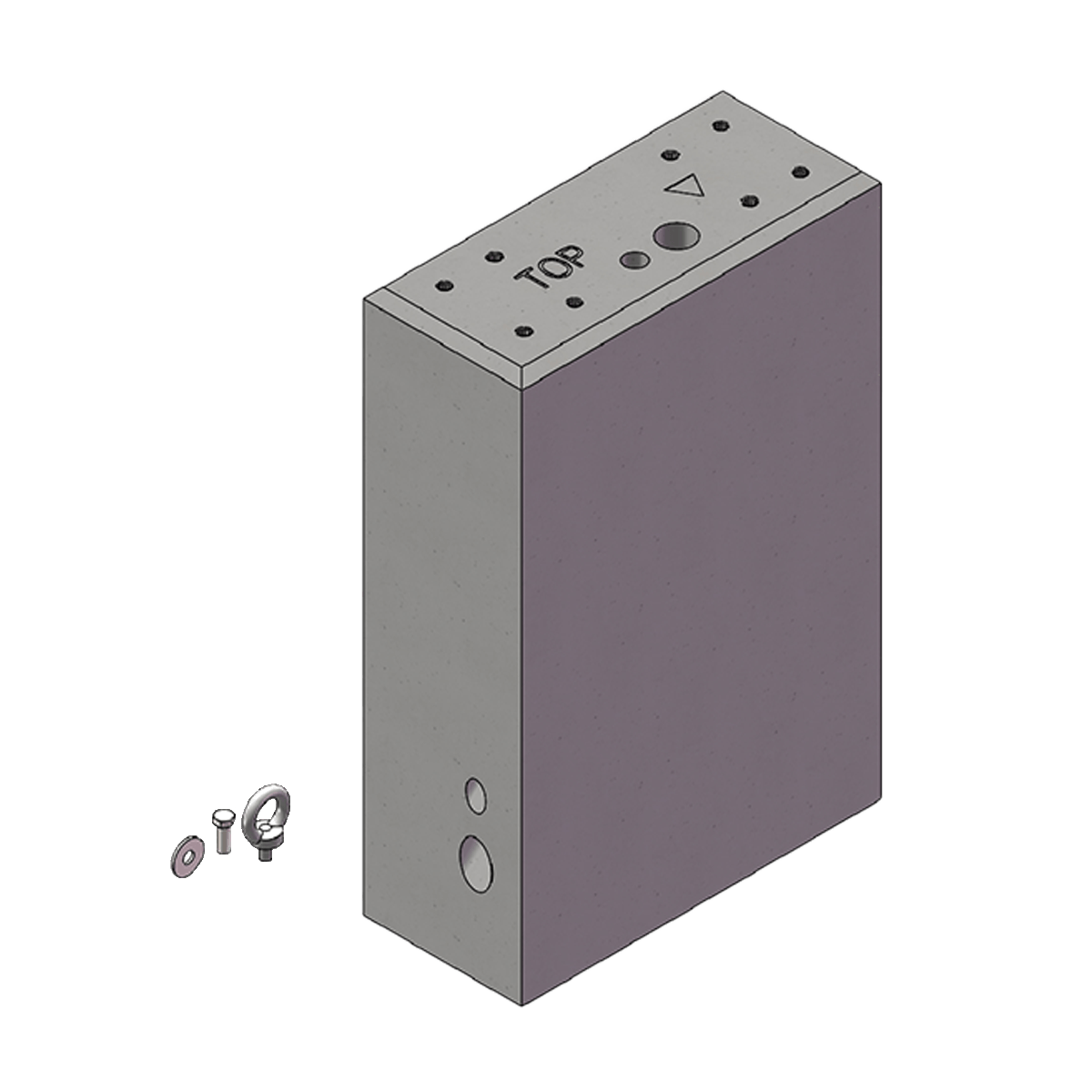 Betonowy fundament dla steli ABL